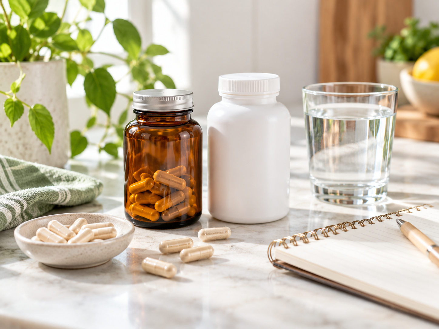 Probiotic supplement bottle and capsules — guide to choosing the best probiotic